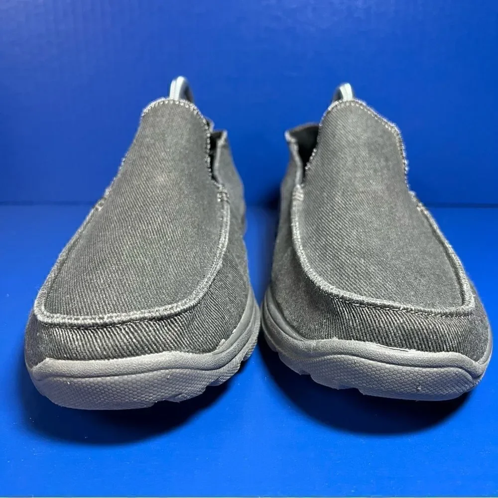 Skechers Superior Relaxed Fit‎ Canvas Slip On Loafers Grey Mens 10.5
